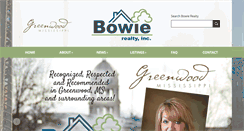 Desktop Screenshot of bowierealty.com