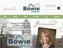 Tablet Screenshot of bowierealty.com